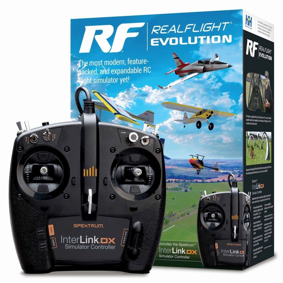 Radios * | Horizon Hobbies, Inc. Realflight Evolution Rc Flight Simulator With Interlink Dx Controller