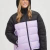 Women * | O'Neill O'Riginals Full-Zip Puffer Jacket Purple Rose Colour Block