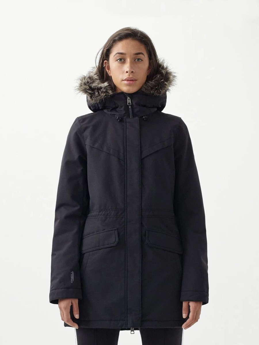 Women * | O'Neill Journey Parka Black Out