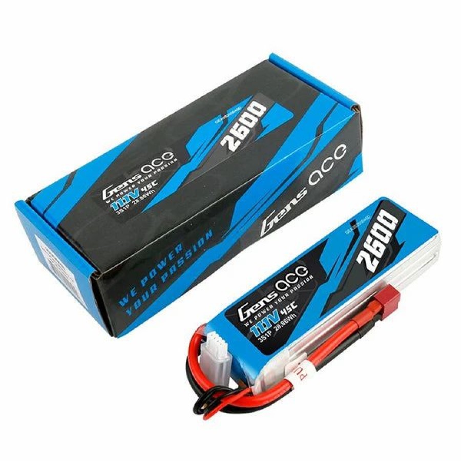 Airplanes * | Horizon Hobbies, Inc. Gens Ace 3S Lipo Battery 45C (11.1V/2600Mah) W/T-Style Connector