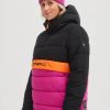 Women * | O'Neill O'Riginals Puffy Anorak Black Out Colour Block