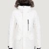 Women * | O'Neill Pw Zeolite Jacket White Aop W/ Green