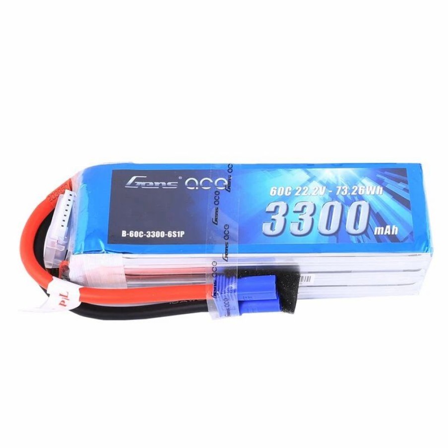 Airplanes * | Horizon Hobbies, Inc. Gens Ace 6S Lipo Battery 60C (22.2V/3300Mah) W/Ec5 Connector