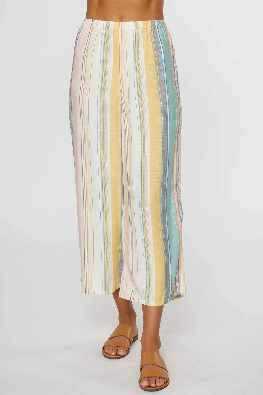 Women * | O'Neill Ladies Miriam Stripe Pants Multi Colored