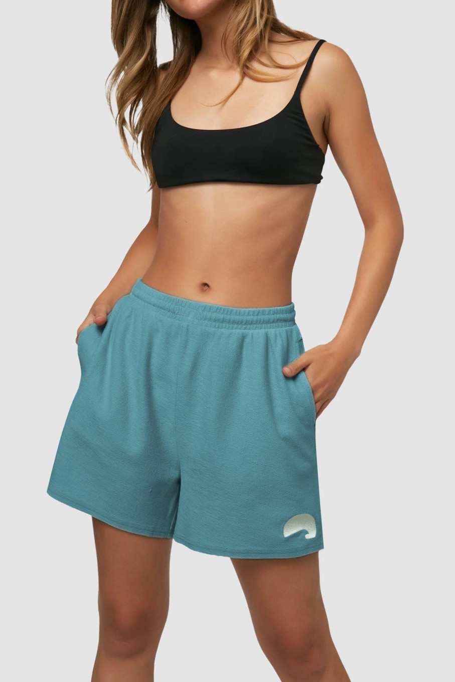 Women * | O'Neill Ladies Wave Shorts Teal