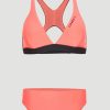 Women * | O'Neill Hyperfreak Bikini Set Georgia Peach