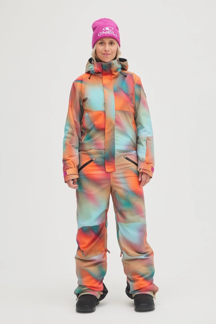 Women * | O'Neill Snow Full Suit Dark Blue Fade Halftone