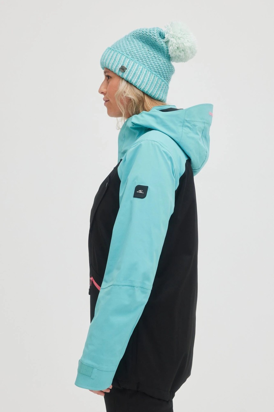 Women * | O'Neill Ametrine Jacket Aqua Sea Colour Block