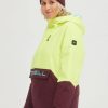 Women * | O'Neill O'Riginals Anorak Jacket Pyranine Yellow Colour Block