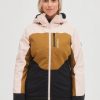 Women * | O'Neill Diamond Jacket Peach Whip Colour Block