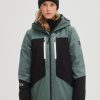 Women * | O'Neill Gore-Tex Insulated Jacket Balsam Green Colour Block