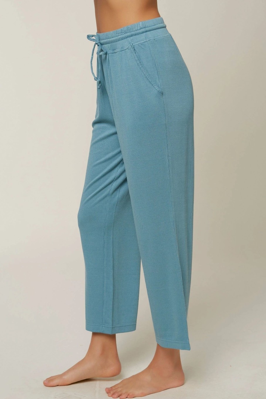 Women * | O'Neill Phoebe Stripe Pant Dark Cameo Blue