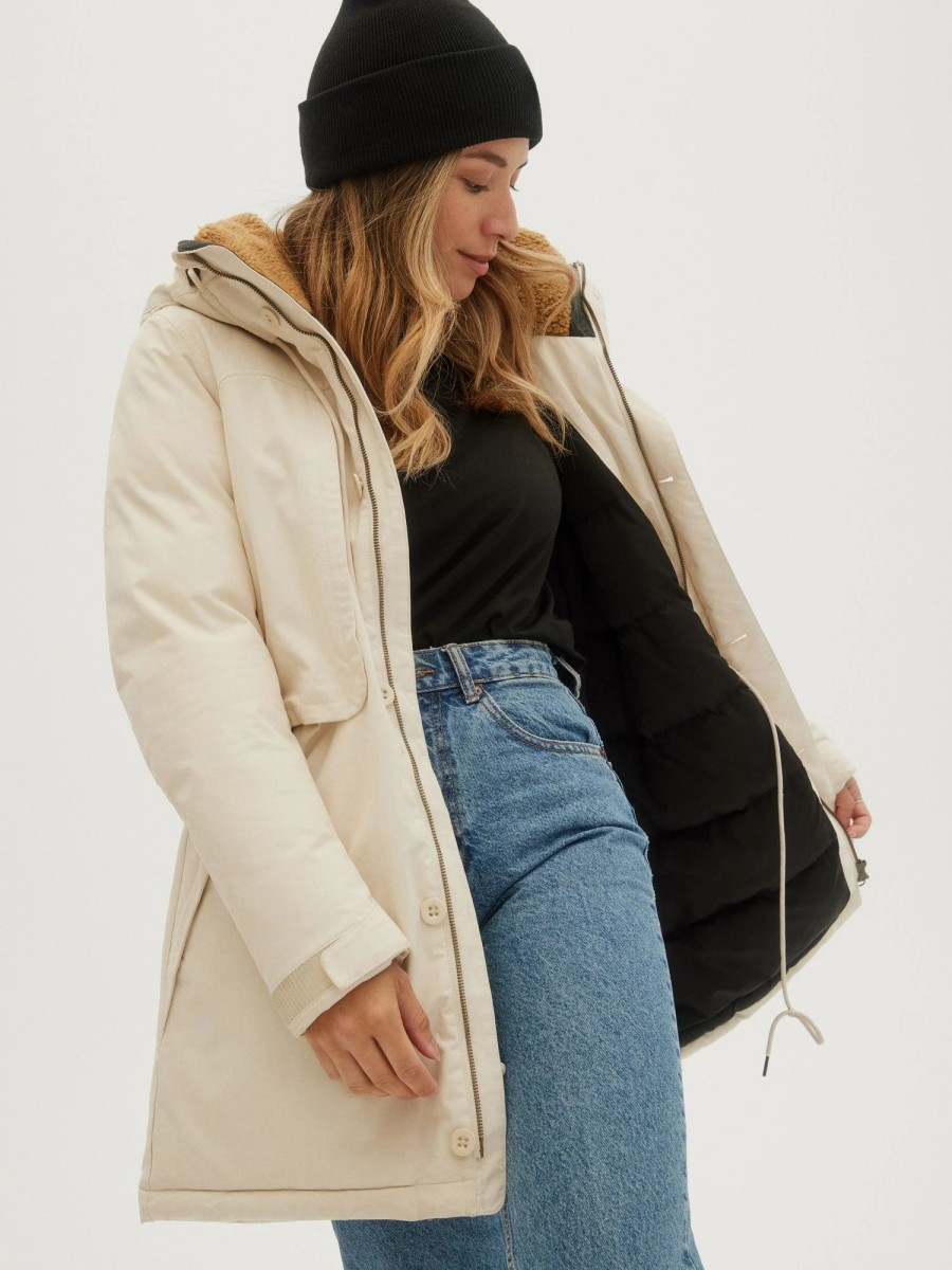 Women * | O'Neill Ladies Journey Parka Plus Birch