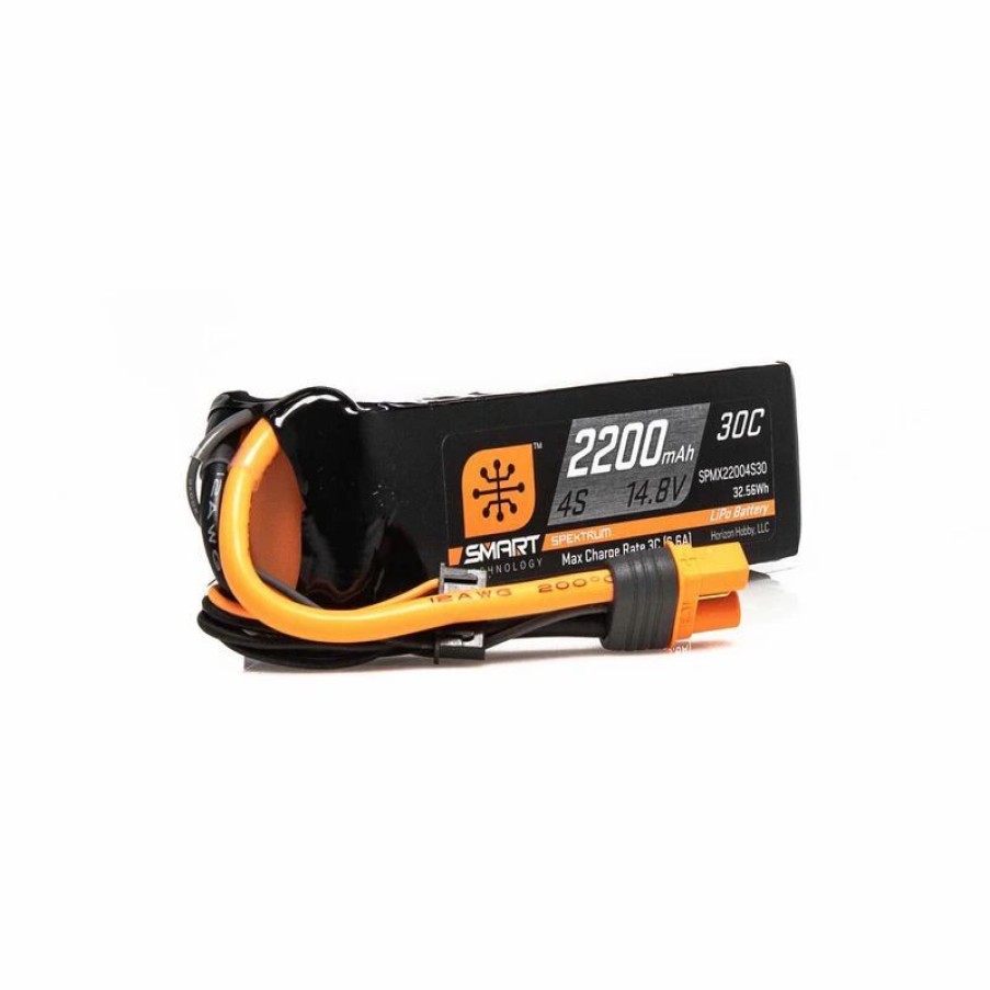 Airplanes * | Horizon Hobbies, Inc. Spektrum Rc 4S Smart Lipo 30C Battery Pack W/Ic3 Connector (14.8V/2200Mah)