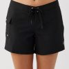 Women * | O'Neill Saltwater Solids Stretch 5" Boardshort Black