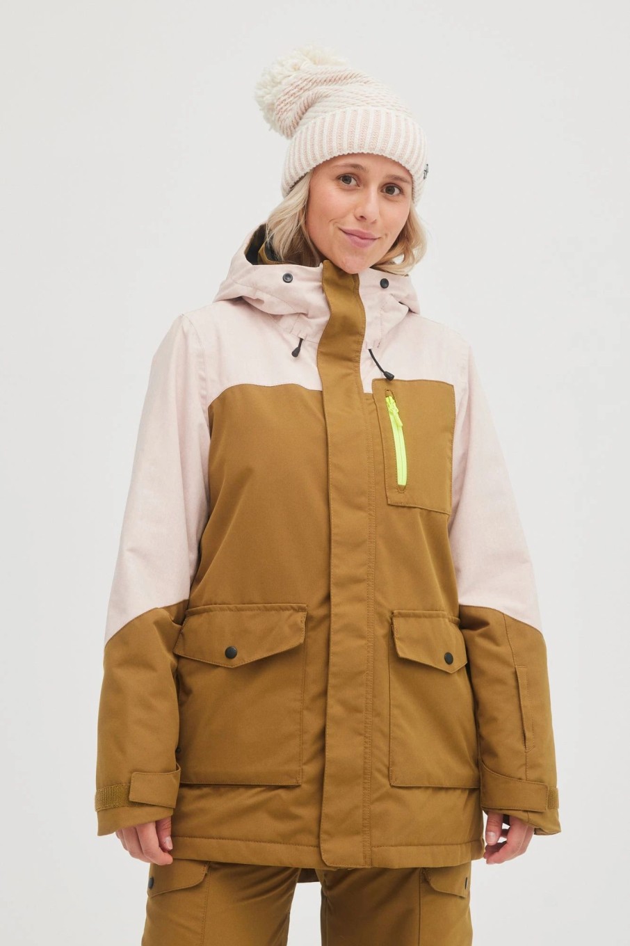 Women * | O'Neill Utility Jacket Plantation Colour Block