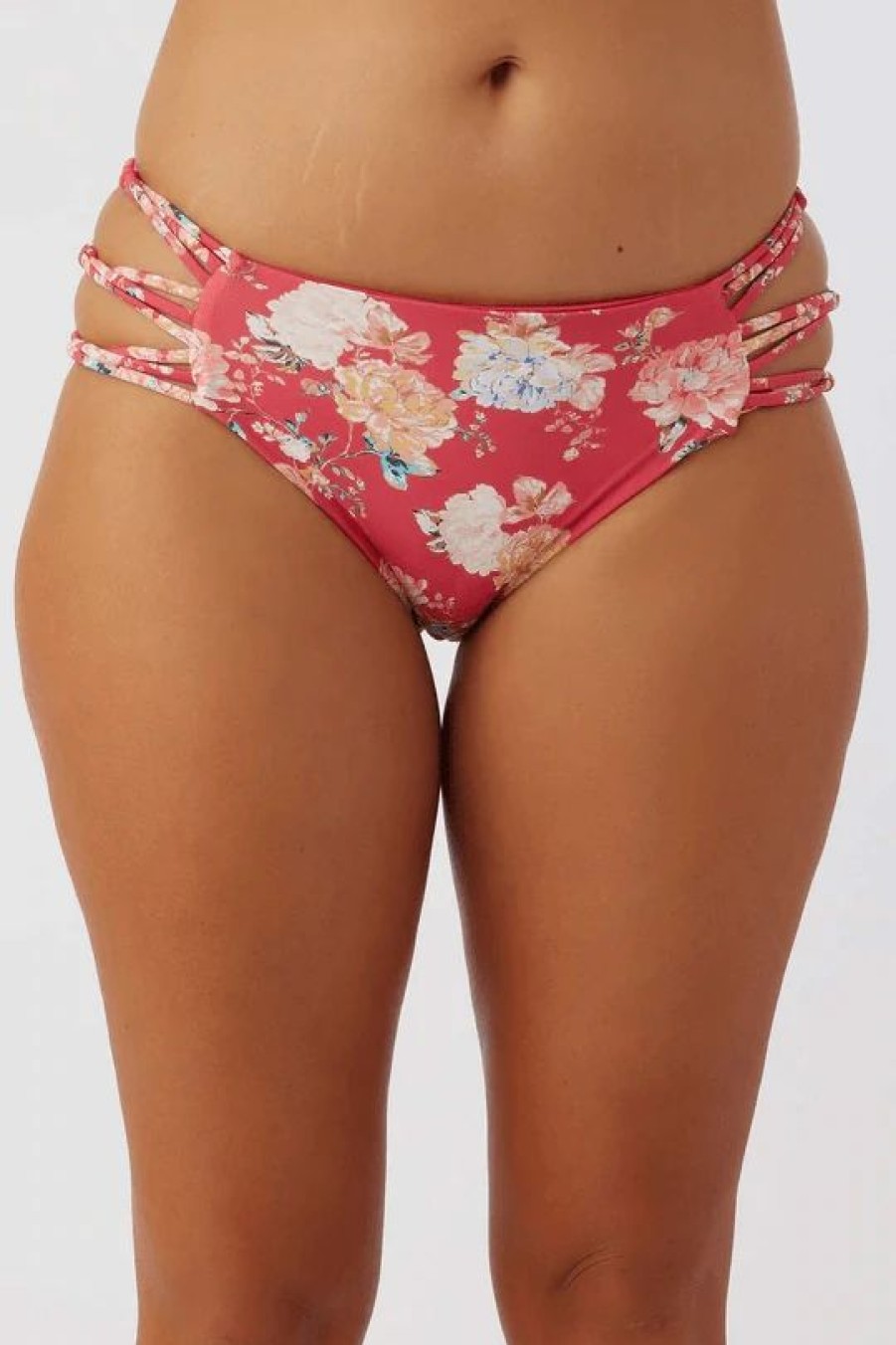 Women * | O'Neill Stella Boulders Strappy Side Full Bottom Chrysanthenum