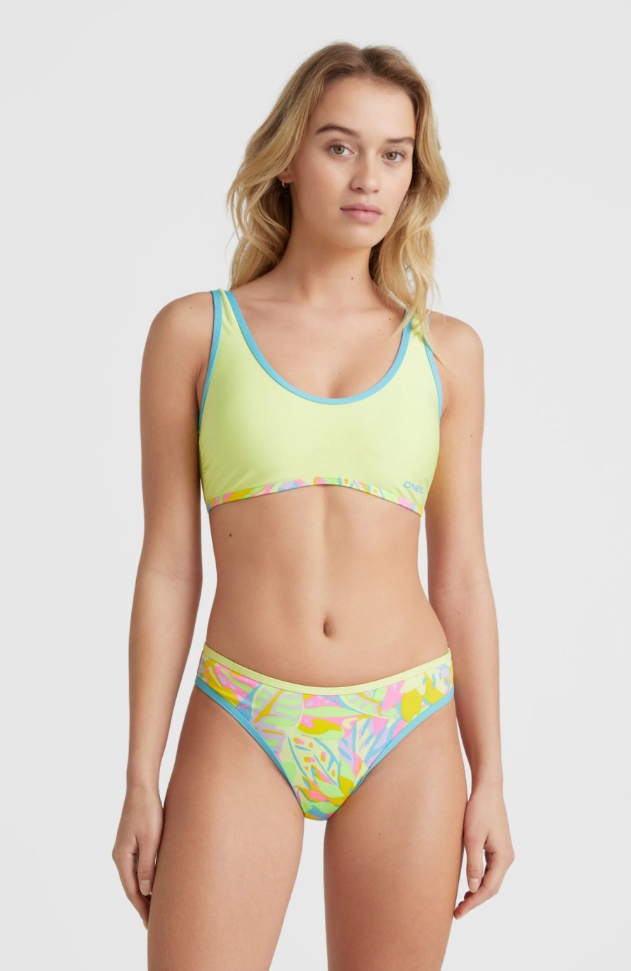 Women * | O'Neill Iris Cruz Bikini Set Yellow Summer Brights