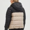 Women * | O'Neill O'Riginals Full-Zip Puffer Jacket Crockery Colour Block