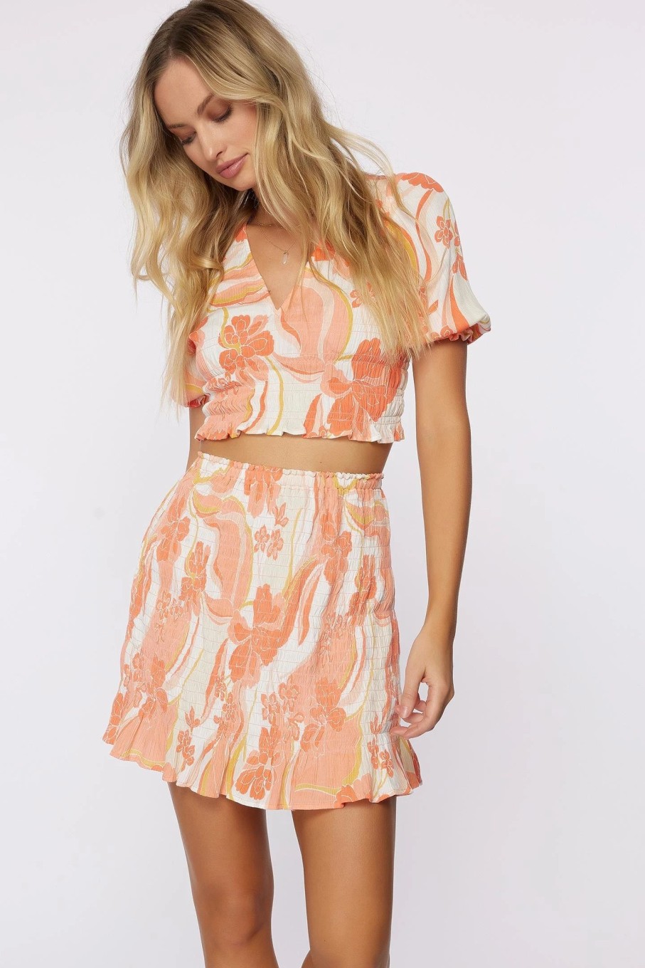 Women * | O'Neill Mya Skirt Peach