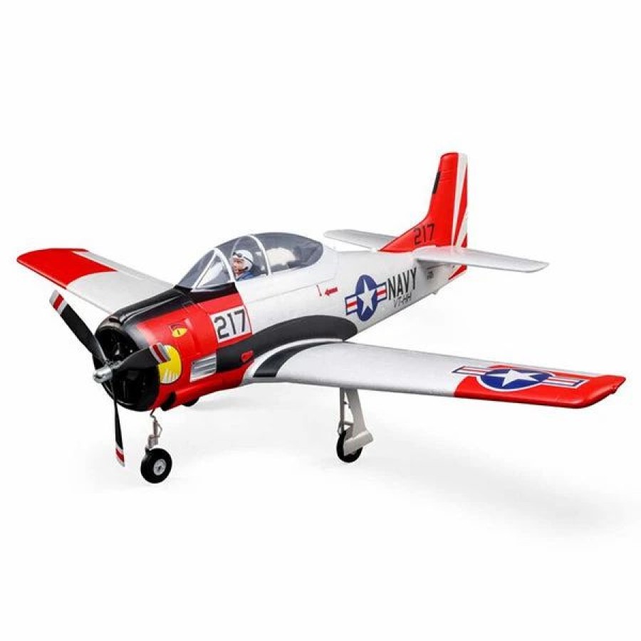 Airplanes * | Horizon Hobbies, Inc. E-Flite T-28 Trojan 1.2M Bind-N-Fly Basic Electric Airplane W/Smart Esc, As3X & Safe