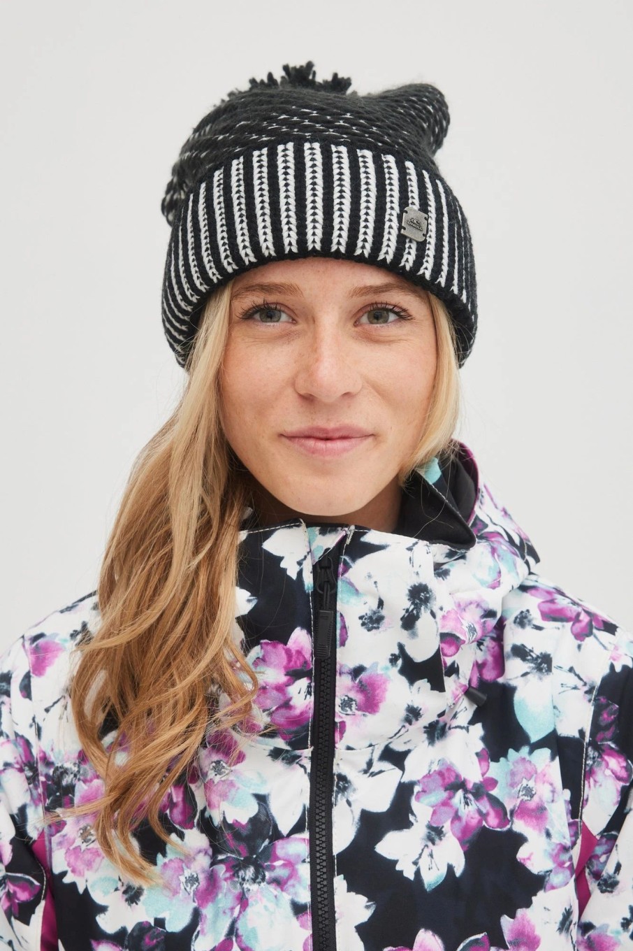 Women * | O'Neill Chunky Beanie Black Out Colour Block