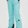 Women * | O'Neill Star Insulated Pants Aqua Sea