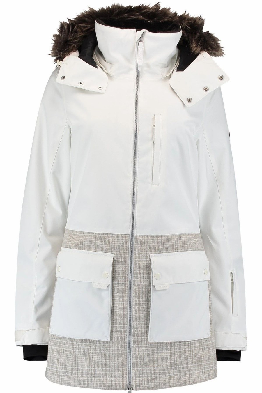 Women * | O'Neill Onyx Snow Parka Powder White