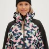 Women * | O'Neill Ladies Adelite Jacket Blue Aop W/ Pink