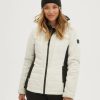 Women * | O'Neill Ladies Baffle Igneous Jacket Powder White