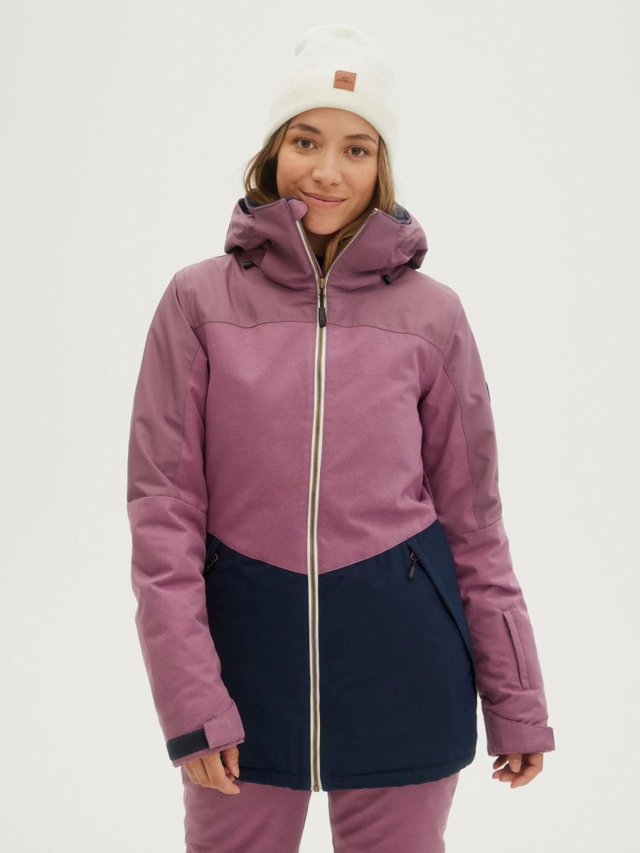 Women * | O'Neill Ladies Halo Jacket Berry Conserve