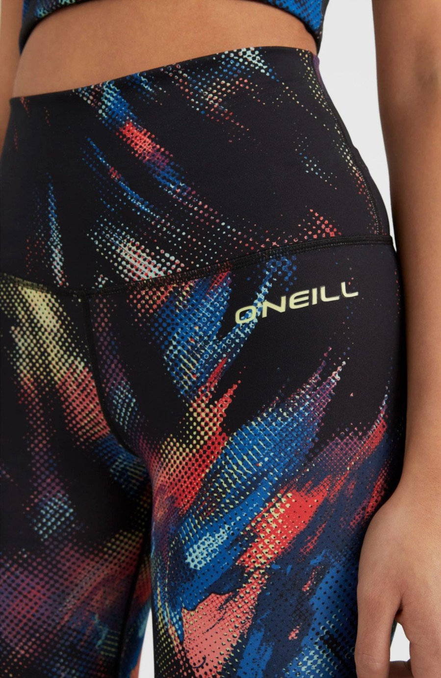 Women * | O'Neill Active Leggings Black Future Fade