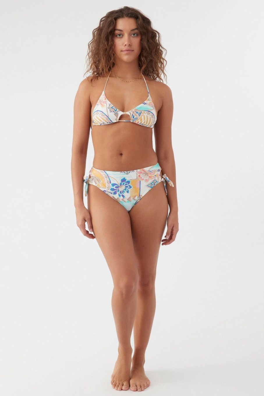 Women * | O'Neill Zephora Encinitas Bikini Bottom Multi Colored