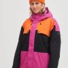 Women * | O'Neill Tanzanite Jacket Fuchsia Red Colour Block