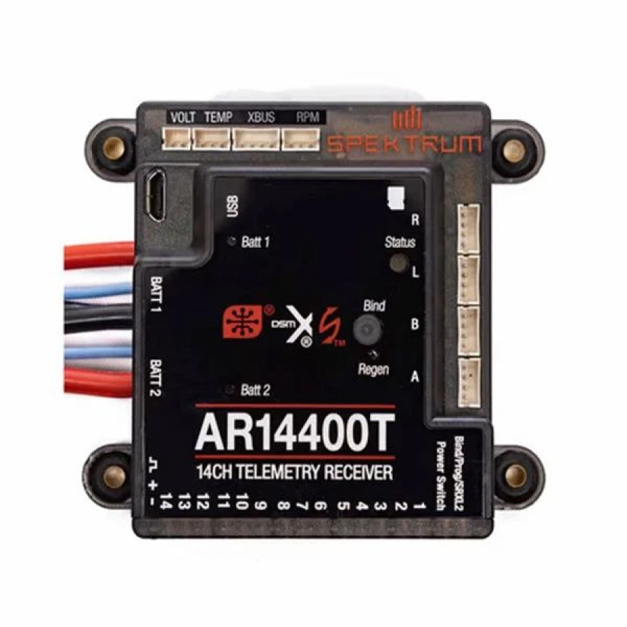 Radios * | Horizon Hobbies, Inc. Spektrum Rc Ar14400T 14-Channel Dsmx Powersafe Telemetry Receiver