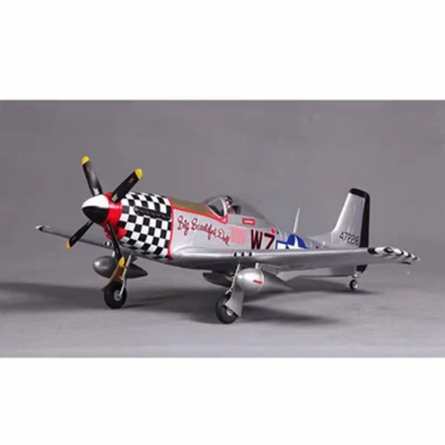 Airplanes * | Horizon Hobbies, Inc. Fms P-51D Big Beautiful Doll Pnp V2 W/Reflex (800Mm)