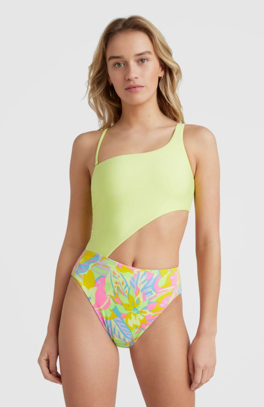 Women * | O'Neill Poppy Swimsuit Yellow Summer Brights