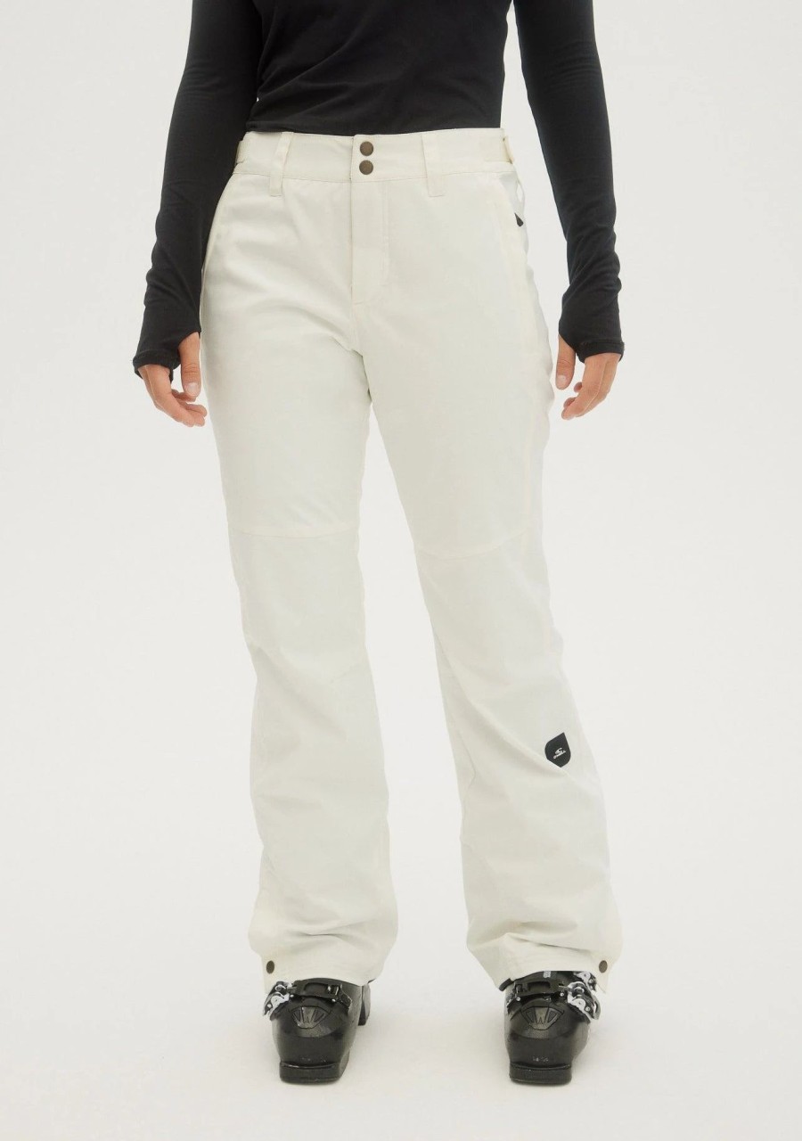 Women * | O'Neill Ladies Star Slim Pants Powder White