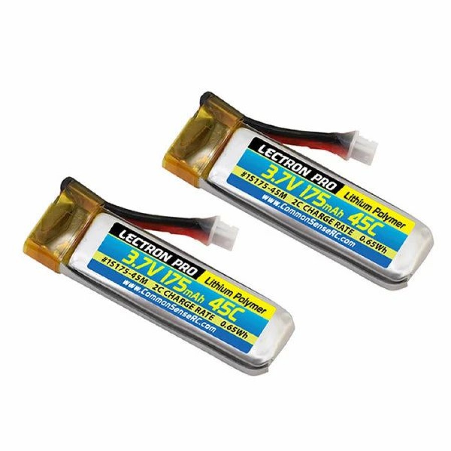 Airplanes * | Common Sense Rc Lectron Pro 3.7V 175Mah 45C Lipo Battery 2-Pack For Blade 70S