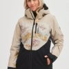 Women * | O'Neill Diamond Jacket Plantation Colour Block