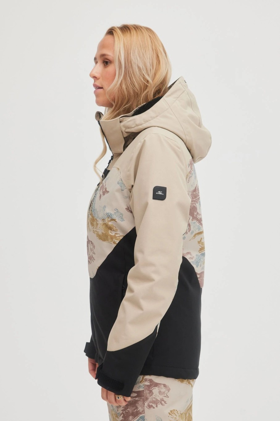 Women * | O'Neill Diamond Jacket Plantation Colour Block