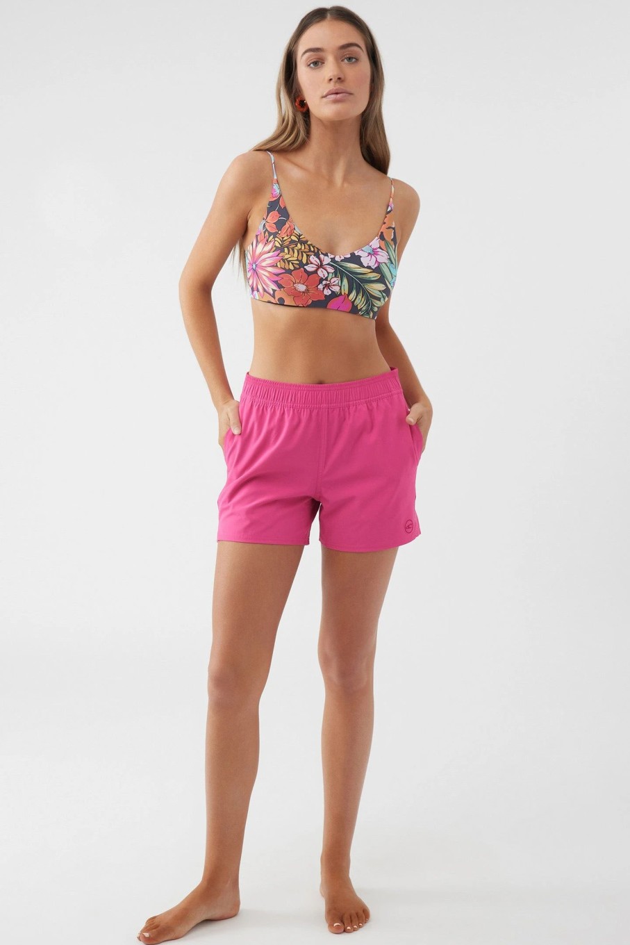 Women * | O'Neill Jetties Stretch 4" Boardshort Barbie Pink