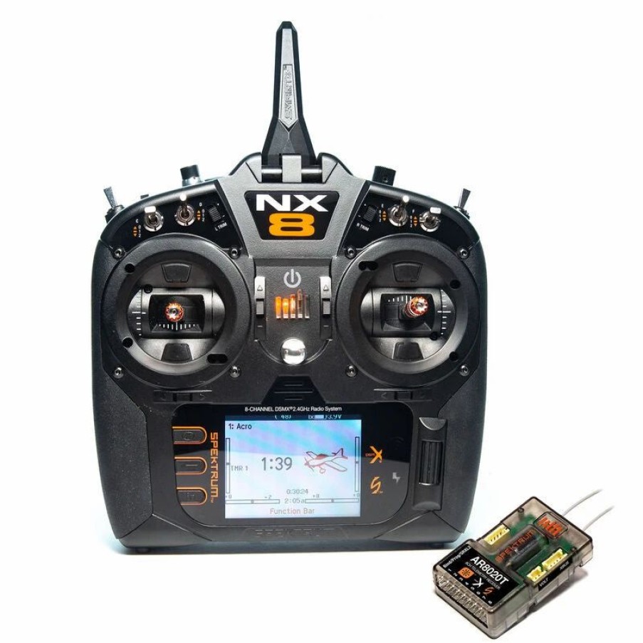 Radios * | Horizon Hobbies, Inc. Spektrum Rc Nx8 2.4Ghz Dsmx 8-Channel Radio System (No Servos) W/Ar8020T Receiver