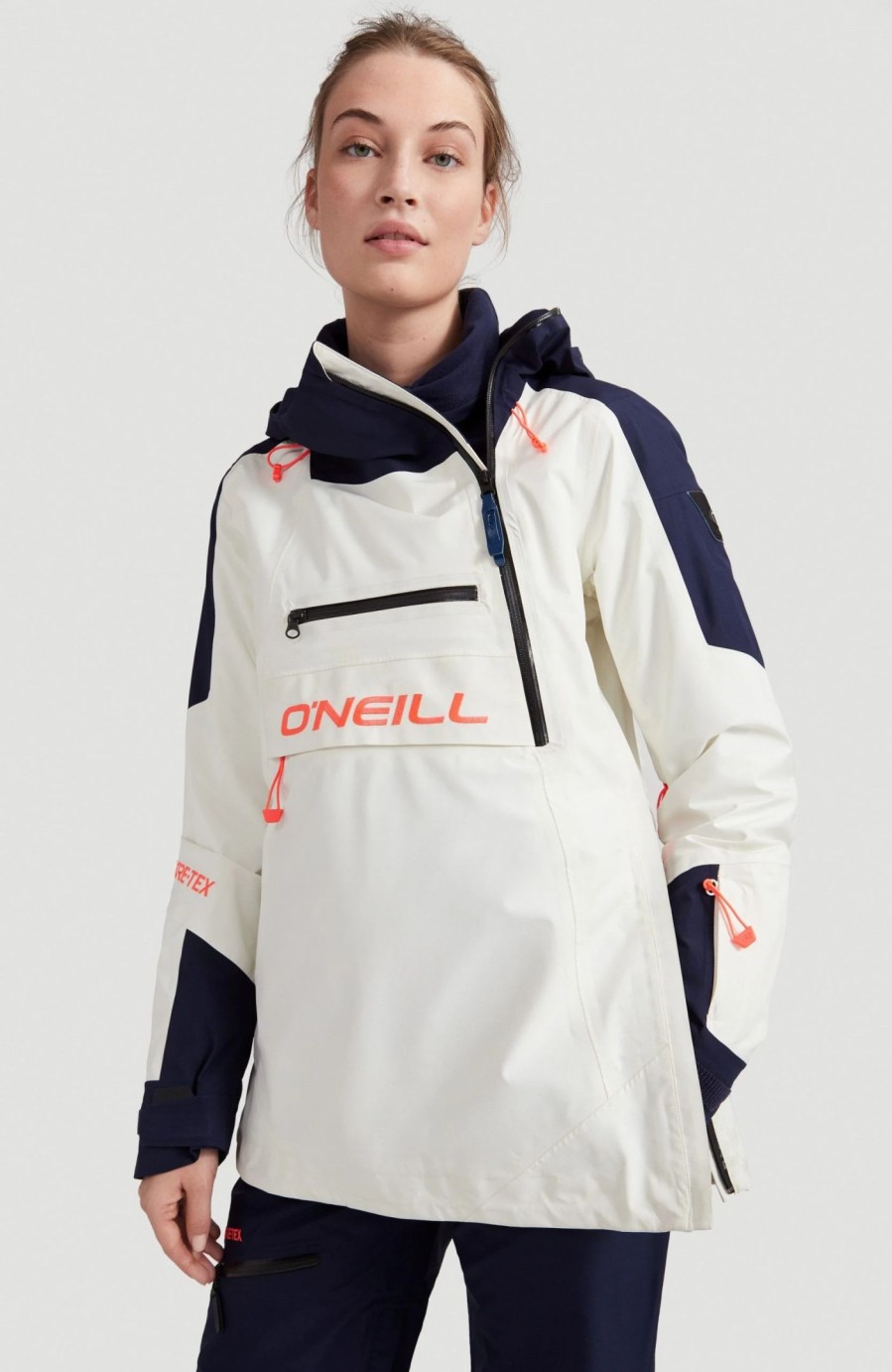 Women * | O'Neill Gtx 2L Psycho Tech Anorak Powder White