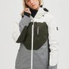 Women * | O'Neill Diamond Jacket Snow White Colour Block