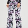 Women * | O'Neill Glamour Insulated Pants Blue Ice Flower